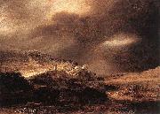 REMBRANDT Harmenszoon van Rijn Stormy Landscape Spain oil painting artist